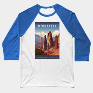 Pinnacles National Park Travel Poster Baseball T-Shirt